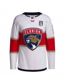  Florida Panthers adidas 2023 Stanley Cup Final Away Primegreen Jersey - White