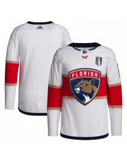  Florida Panthers adidas 2023 Stanley Cup Final Away Primegreen Jersey - White