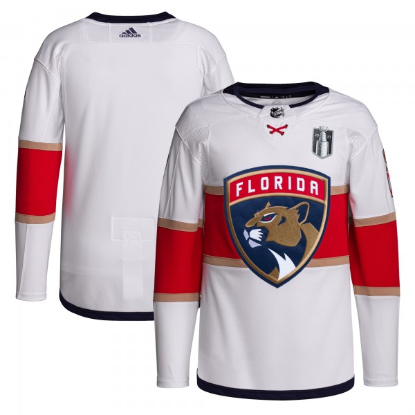  Florida Panthers adidas 2023 Stanley Cup Final Away Primegreen Jersey - White