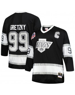 Wayne Gretzky Los Angeles Kings Mitchell & Ness Big & Tall 1992/93 Blue Line Player Jersey - Black