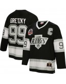 Wayne Gretzky Los Angeles Kings Mitchell & Ness 1992/93 Captain Patch Blue Line Player Jersey - Black