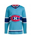 Montreal Canadiens adidas Reverse Retro 2.0 Authentic Blank Jersey - Light Blue