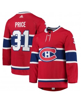 Carey Price Montreal Canadiens adidas Home Primegreen Authentic Pro Player Jersey - Red