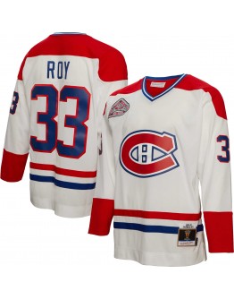 Patrick Roy Montreal Canadiens Mitchell & Ness 1992/93  Blue Line Player Jersey - White