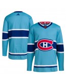 Montreal Canadiens adidas Reverse Retro 2.0 Authentic Blank Jersey - Light Blue