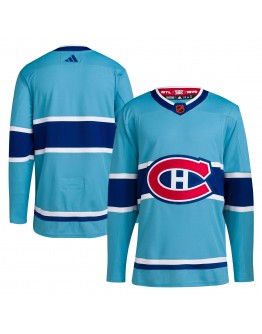 Montreal Canadiens adidas Reverse Retro 2.0 Authentic Blank Jersey - Light Blue