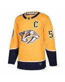 Roman Josi Nashville Predators adidas Home Authentic Player Jersey - Gold