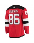 Jack Hughes New Jersey Devils adidas Home Primegreen Authentic Pro Player Jersey - Red