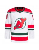 Jack Hughes New Jersey Devils adidas 2022/23 Heritage Primegreen Authentic Pro Jersey - White