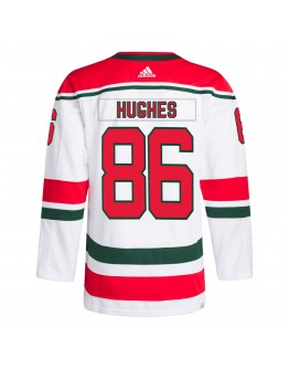 Jack Hughes New Jersey Devils adidas 2022/23 Heritage Primegreen Authentic Pro Jersey - White