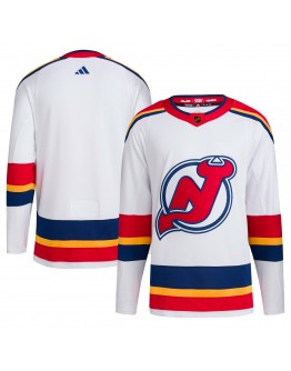 New Jersey Devils adidas Reverse Retro 2.0 Authentic Blank Jersey - White