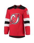 Jack Hughes New Jersey Devils adidas Home Primegreen Authentic Pro Player Jersey - Red