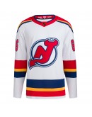 Jack Hughes New Jersey Devils adidas Reverse Retro 2.0 Authentic Player Jersey - White