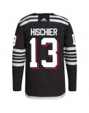 Nico Hischier New Jersey Devils adidas 2021/22 Alternate Primegreen Authentic Pro Player Jersey - Black