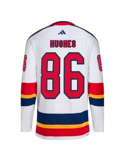 Jack Hughes New Jersey Devils adidas Reverse Retro 2.0 Authentic Player Jersey - White