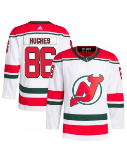 Jack Hughes New Jersey Devils adidas 2022/23 Heritage Primegreen Authentic Pro Jersey - White