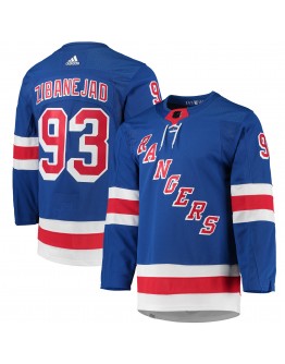 Mika Zibanejad New York Rangers adidas Home Primegreen Authentic Pro Player Jersey - Blue