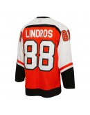 Eric Lindros Philadelphia Flyers Mitchell & Ness 1996/97 Captain Patch Blue Line Player Jersey - Orange