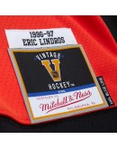 Eric Lindros Philadelphia Flyers Mitchell & Ness 1996/97 Captain Patch Blue Line Player Jersey - Orange