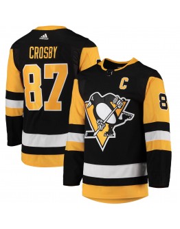 Sidney Crosby Pittsburgh Penguins adidas Home Captain Patch Primegreen Authentic Pro Player Jersey - Black