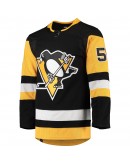 Kris Letang Pittsburgh Penguins adidas Home Primegreen Authentic Pro Player Jersey - Black