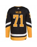 Evgeni Malkin Pittsburgh Penguins adidas 2021/22 Alternate Primegreen Authentic Pro Player Jersey - Black