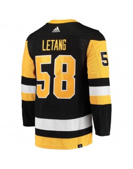 Kris Letang Pittsburgh Penguins adidas Home Primegreen Authentic Pro Player Jersey - Black