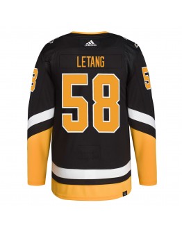 Kris Letang Pittsburgh Penguins adidas 2021/22 Alternate Primegreen Authentic Pro Player Jersey - Black