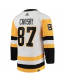 Sidney Crosby Pittsburgh Penguins adidas Away Captain Patch Primegreen Authentic Pro Player Jersey - White