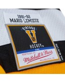 Mario Lemieux Pittsburgh Penguins Mitchell & Ness Big & Tall 1991 Captain Patch Blue Line Player Jersey - Black