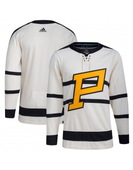 Pittsburgh Penguins adidas 2023 Winter Classic Blank Jersey - Cream