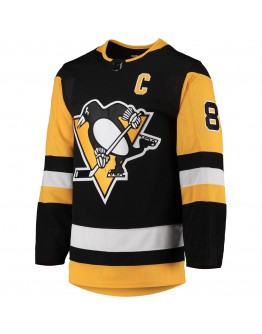 Sidney Crosby Pittsburgh Penguins adidas Home Captain Patch Primegreen Authentic Pro Player Jersey - Black