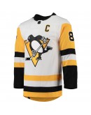 Sidney Crosby Pittsburgh Penguins adidas Away Captain Patch Primegreen Authentic Pro Player Jersey - White