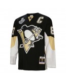 Sidney Crosby Pittsburgh Penguins Mitchell & Ness 2008/09 Captain Patch Blue Line Player Jersey - Black