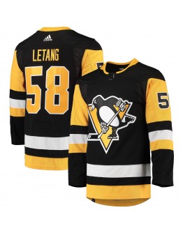 Kris Letang Pittsburgh Penguins adidas Home Primegreen Authentic Pro Player Jersey - Black