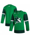  San Jose Sharks adidas 2023 St. Patrick's Day Primegreen Authentic Jersey - Kelly Green