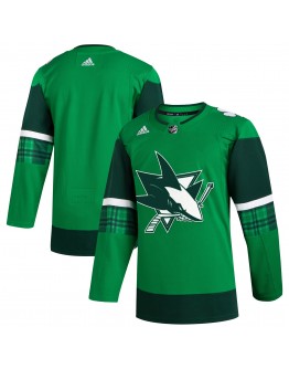  San Jose Sharks adidas 2023 St. Patrick's Day Primegreen Authentic Jersey - Kelly Green