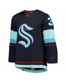 Philipp Grubauer Seattle Kraken adidas Primegreen Authentic Pro Home Player Jersey - Deep Sea Blue