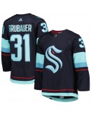 Philipp Grubauer Seattle Kraken adidas Primegreen Authentic Pro Home Player Jersey - Deep Sea Blue