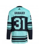 Philipp Grubauer Seattle Kraken adidas Reverse Retro 2.0 Authentic Player Jersey - Teal