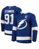 Steven Stamkos Tampa Bay Lightning adidas Home Captain Patch Primegreen Authentic Pro Player Jersey - Blue