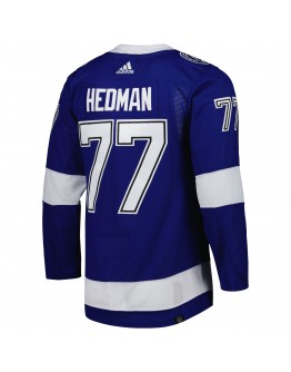 Victor Hedman Tampa Bay Lightning adidas Home Primegreen Authentic Pro Player Jersey - Blue