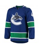 Quinn Hughes Vancouver Canucks adidas Home Authentic Pro Player Jersey - Blue