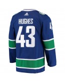 Quinn Hughes Vancouver Canucks adidas Home Authentic Pro Player Jersey - Blue