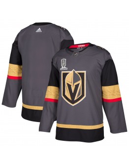  Vegas Golden Knights adidas 2023 Stanley Cup Champions Authentic Alternate Jersey - Gray