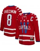 Alexander Ovechkin Washington Capitals Mitchell & Ness 2015 Captain Patch Blue Line Player Jersey - Red