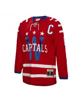 Alexander Ovechkin Washington Capitals Mitchell & Ness 2015 Captain Patch Blue Line Player Jersey - Red