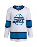 Winnipeg Jets adidas Reverse Retro 2.0 Authentic Blank Jersey - White