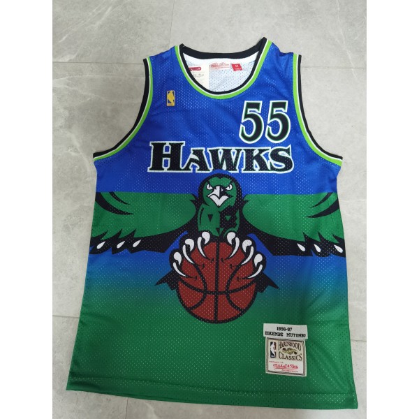 Dikembe Mutombo #55 Atlanta Hawks Jersey