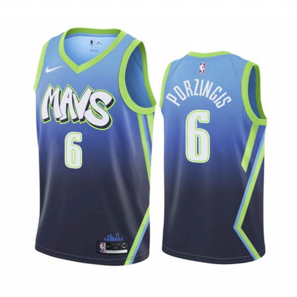 Kristaps Porzingis  #6 Dallas Mavericks Jersey